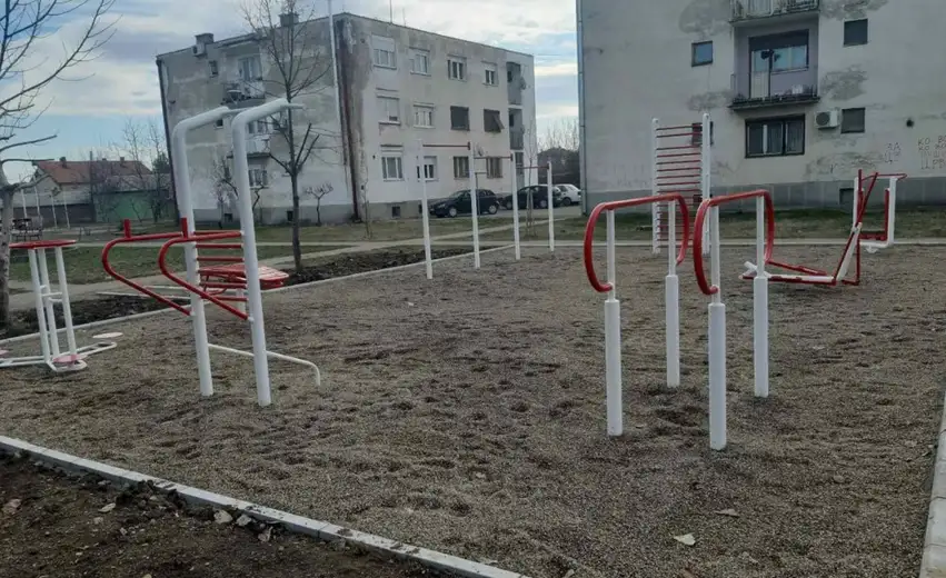 Naselje "Ključ 3" dobilo teretanu na otvorenom: Vrednost radova 1.000.000,00 dinara