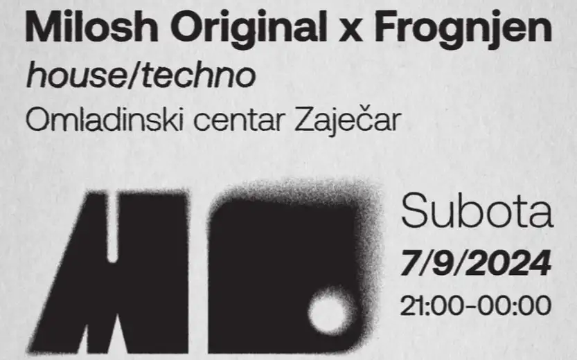 Veče elektronske muzike u bašti Omladinskog centra u Zaječaru