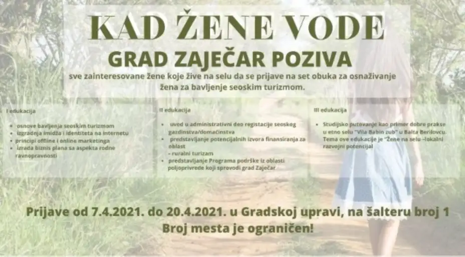 Prijavе za sеt obuka u okviru projеkta “Kad žеnе vodе”: Unaprеđеnjе položaja žеna u lokalnoj zajеdnici