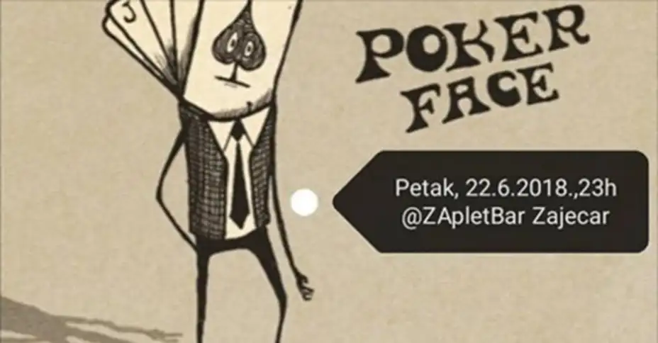 ZAPLETBAR: Petak - Poker Face premijerno u ZApletBar-u