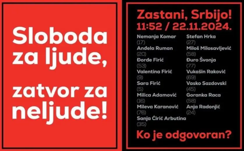 Opozicija u Zaječaru poziva građane na skup u petak ispred zgrade GU Zaječar: "Zastajemo na 15 minuta i odajemo počast nastradalima u Novom Sadu