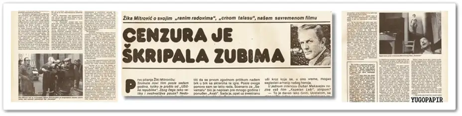 Žika Mitrović reditelj klasikaTimočka buna, Užička Republika, Marš na drinu...