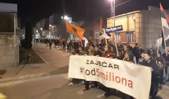 Održan deseti protest "1 od 5 miliona" u Zaječaru (VIDEO+FOTO)
