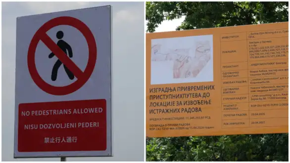 “Nisu dozvoljeni pe*eri”: Tabla na mestu istražnih bušotina Ziđina nasmejala i šokirala javnost