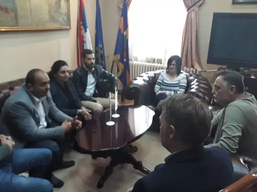 Predstavnici Udruženja Roma na prijemu u Gradskoj upravi