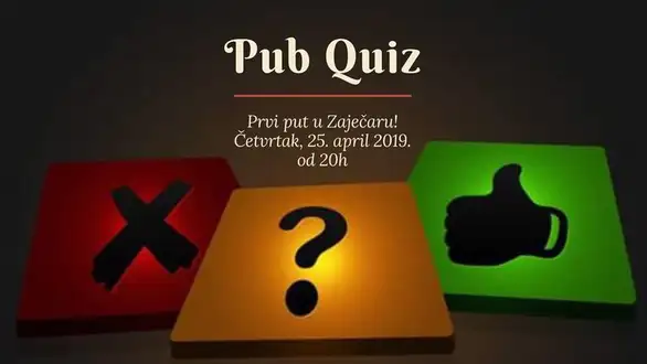 Prijavi se za Pub kviz u Omladinskom centru u četvrtak 25.aprila