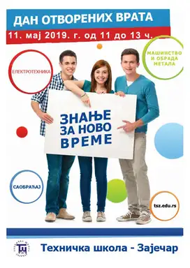 Dan otvorenih vrata u Tehničkoj školi u Zaječaru u subotu 11.maja