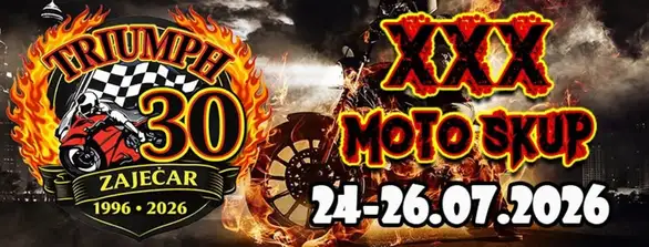 30. Moto skup MK „Triumph” ovog vikenda u Zaječaru