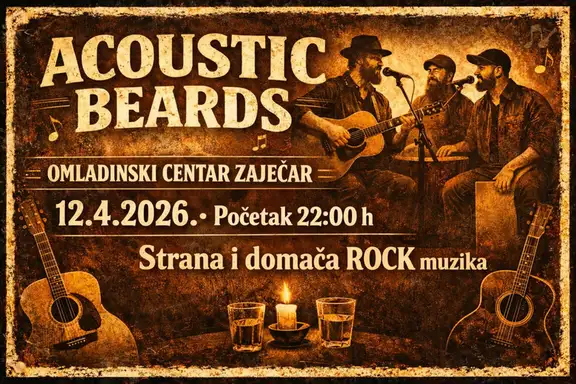Acoustic Beards u Omladinskom centru u Zaječaru!