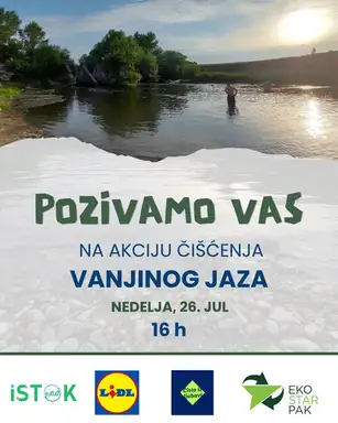 "Eko Istok" poziva građane na čišćenje Vanjinog jaza