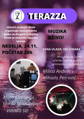 Učenici srednjih škola organizuju humanitarnu svirku za svog druga iz Rujišta kome je nedavno izgorelo imanje