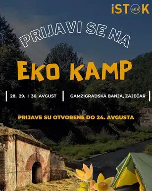 Eko kamp u Gamzigradskoj banji: Tri dana uz Crni Timok za prirodu, znanje i zajedništvo