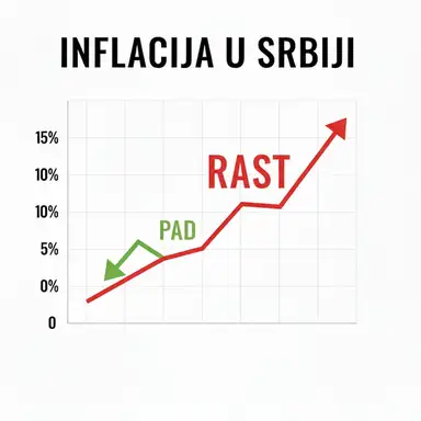 Inflacija u 2025: Međugodišnja 2,7 odsto, prosečna godišnja 3,8 odsto