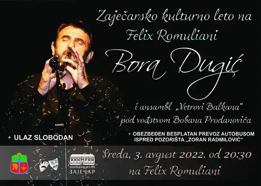 U sredu koncert Bore Dugića i ansambla "Vetrovi Balkana"