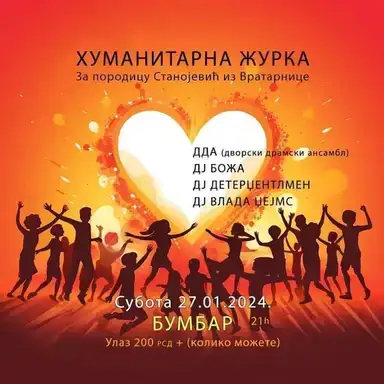 U subotu humanitarna žurka u "Bumbaru"
