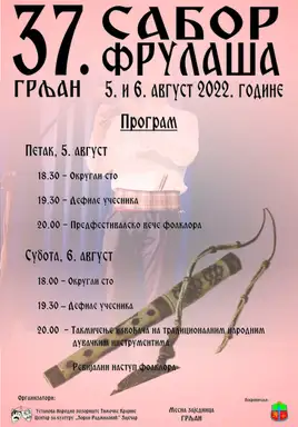 Grljan po 37. put domaćin tradicionalnog Sabora frulaša