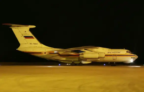 Avion- tanker "Iljušin 76" na Niškom aerodromu