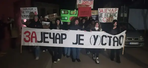 U Zaječaru održan protestni skup: "ZAjedno"