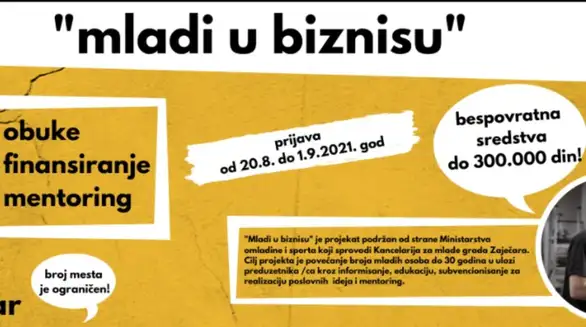 Produžеn rok za prijavu za obukе u okviru projеkta “Mladi u biznisu”