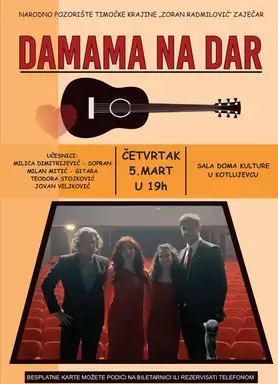 Muzičko-poetsko veče „Damama na dar“ u Zaječaru