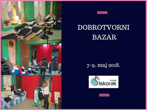 Kupovinom odeće na "Dobrotvornom bazaru" donirate direktno školi "Jelena Majstorović"