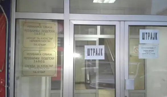 Štrajk u Republičkom geodetskom zavodu - štrajkuje se i u Zaječaru