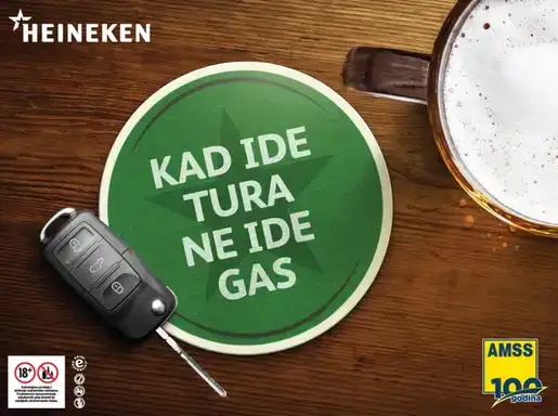 Kompanija HEINEKEN Srbija i Auto-moto savez Srbije potpisali su sporazum o saradnji: Pokrenuta kampanja „Kad ide tura, ne ide gas”