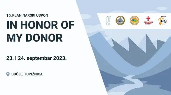 Deseti uspon “In honor of my donor”