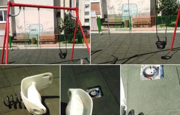 Vandalizam u centru Zaječara: Oštećeno novo igralište za decu