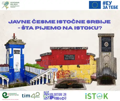 Eko Istok mapira javne česme u pet gradova istočne Srbije: U fokusu kvalitet vode i održavanje