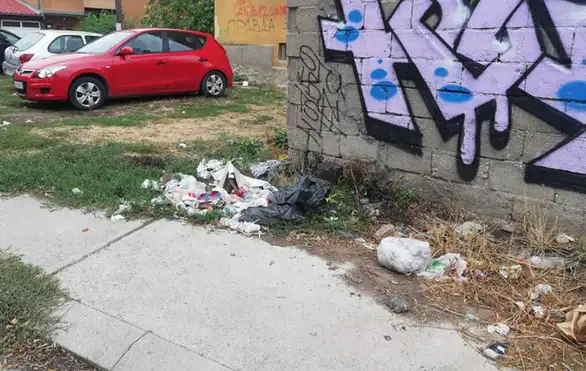 Prijavi problem: Smeće na trotoaru u Kutinskoj ulici u Zaječaru