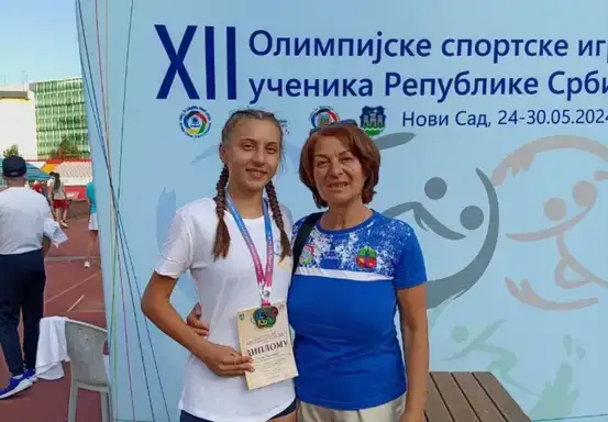 Lena Maletić osvojila 2. mesto na na Olimpijskim sportskim igrama učenika Republike Srbije