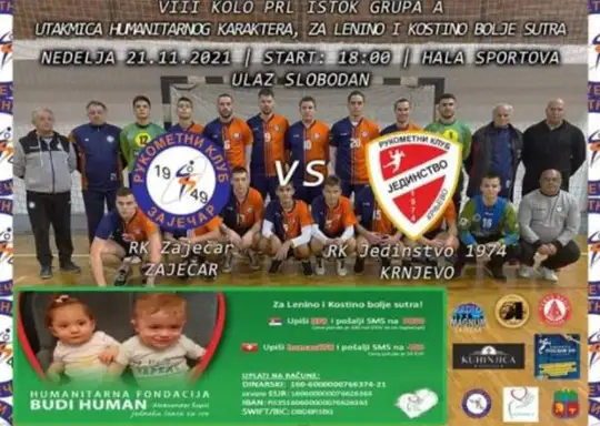 "Za Lenino i Kostino bolje sutra": Rukometna derbi utakmica na Kraljevici humanitarnog karaktera