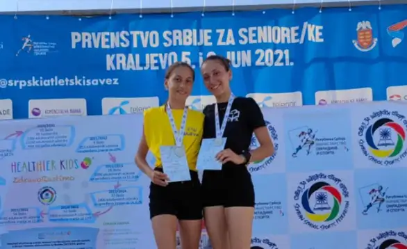 Sesetre Maletić srebrne na Prvenstvu Srbije u atletici