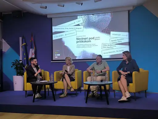 „Ovaj film je samo jedna crtica, a realnost je mnogo teža“: Održana projekcija dokumentarnog filma „Novinari pod pritiskom – Lokalni glasovi“ u Evropskoj kući