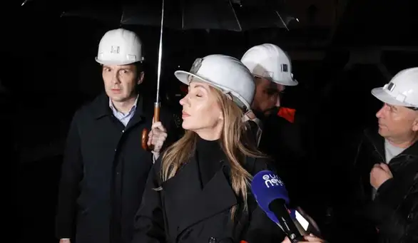 Ministarska Dubravka Đedović Handanović obišla mesto nesreće ali na novinarska pitanja nije želela da odgovara