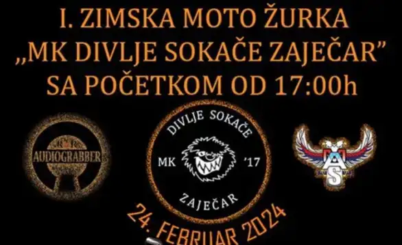 Prva zimska moto žurka u subotu u Domu kulture u Lubnici