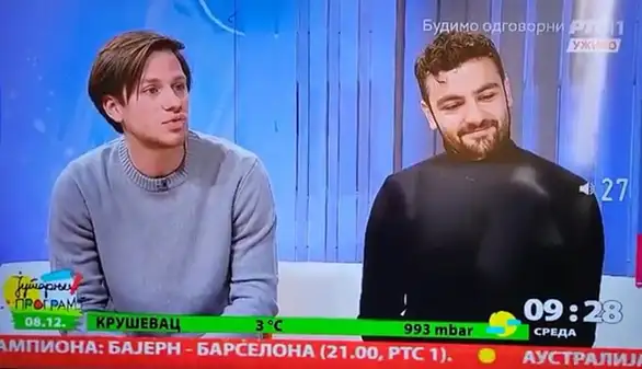 Glumci iz „Nečiste krvi“ pozvali ljude na proteste u jutarnjem programu RTS