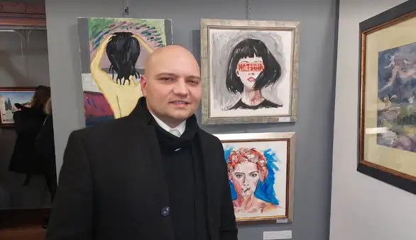 Zaječarski slikar Ninoslav Jovanović predstavio svoje radove na tradicionalno 32."Veče otvorenog srca" u Knjaževcu