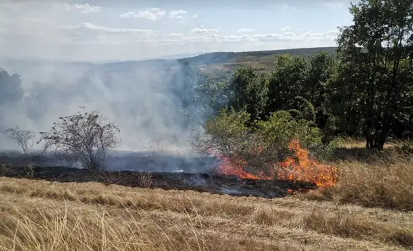 Veliki požar u ataru sela Trnavac: Vatrogasci na terenu