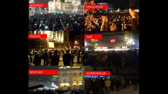 Protest „1 od 5 miliona“: Bujoševiću, nije srpski ćutati - Protesti u Kragujevcu, Nišu, Novom Sadu