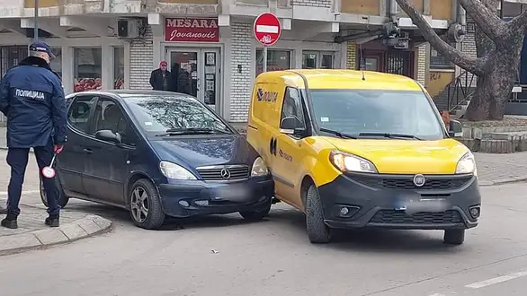 Saobraćajna nezgoda kod zelene pijace