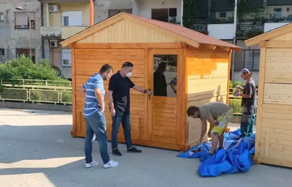 Ničić obišao radove na izgradnji "Robne pijace"