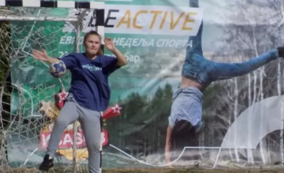 Rukometni trening na Popovoj plaži drugog dana Evropske nedelje sporta u Zaječaru