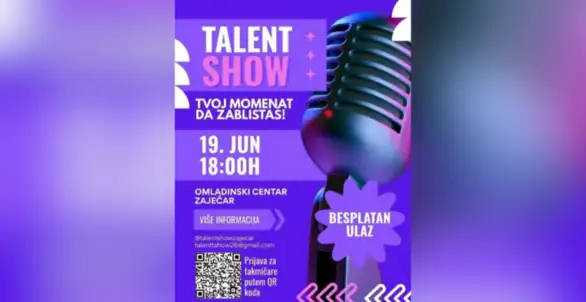 ,,Talent Show'' 2026. sutra u Omladinskom centru Zaječar