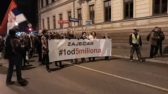Održan šesti protest: Timočka krajina svoje okove slobodom pretvara u krila