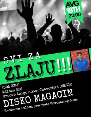 SVI ZA ZLAJU - Humanitarna Tehno Žurka u Disko Magacinu!