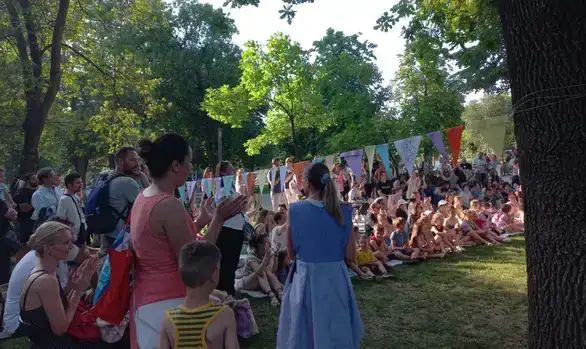 Predstava Dečijeg centra "Maštarija" odigrana na Tašmajdanu