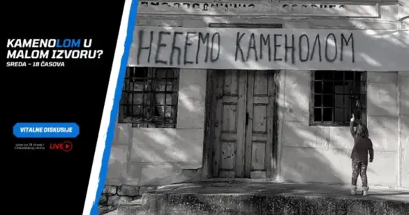 Onlajn tribina na kanalu Omladinskog centra: Kamenolom u Malom Izvoru?