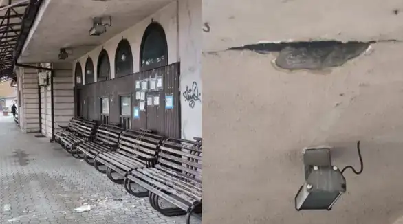 Da li je bezbedna Železnička stanica u Zaječaru? Otpao deo fasade